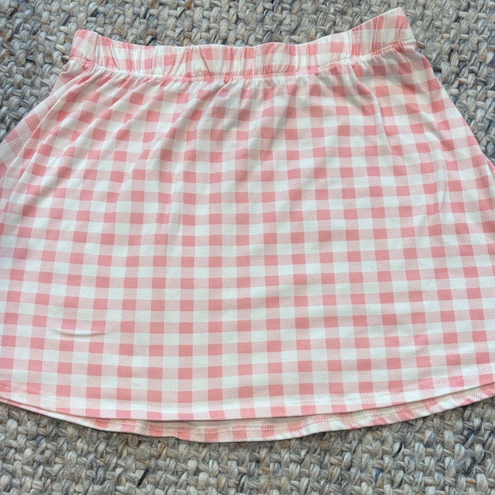Lightweight Forever 21 Kids Pink and White Checkered Mini Skirt